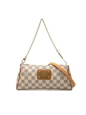 Louis Vuitton Damier Azur Chain Shoulder Bag White